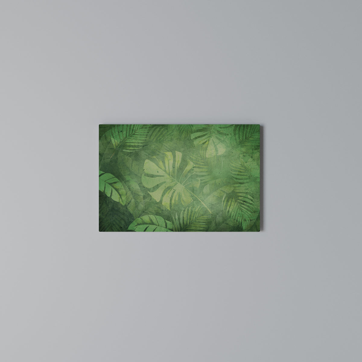 SUBTLE GREEN SYMPHONY Cuadro en lienzo horizontal