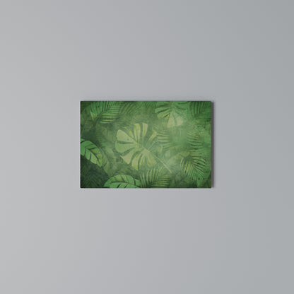 SUBTLE GREEN SYMPHONY Cuadro en lienzo horizontal