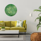 SUBTLE GREEN SYMPHONY Round Wall Art