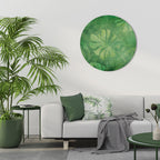 SUBTLE GREEN SYMPHONY Round Wall Art