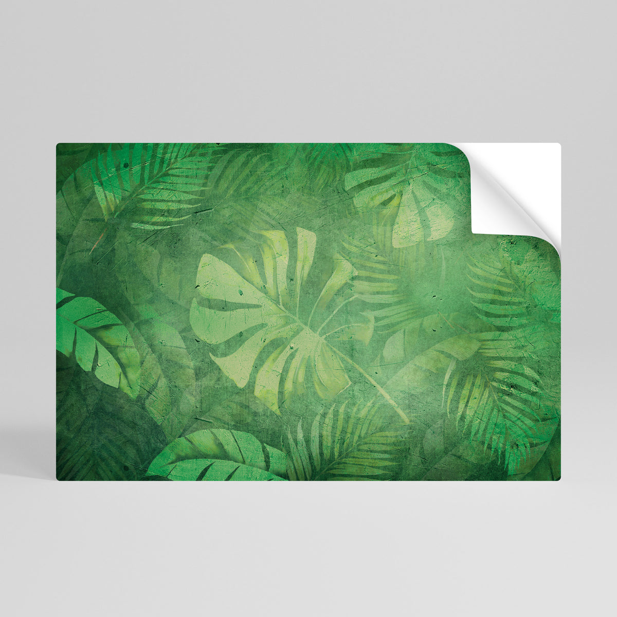 SUBTLE GREEN SYMPHONY Póster adhesivo horizontal