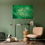 SUBTLE GREEN SYMPHONY Póster Horizontal Adhesivo