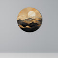 MYSTICAL SUNSET HORIZON Round Wall Art