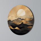 MYSTICAL SUNSET HORIZON Round Wall Art