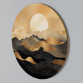 MYSTICAL SUNSET HORIZON Round Wall Art