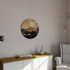 MYSTICAL SUNSET HORIZON Round Wall Art