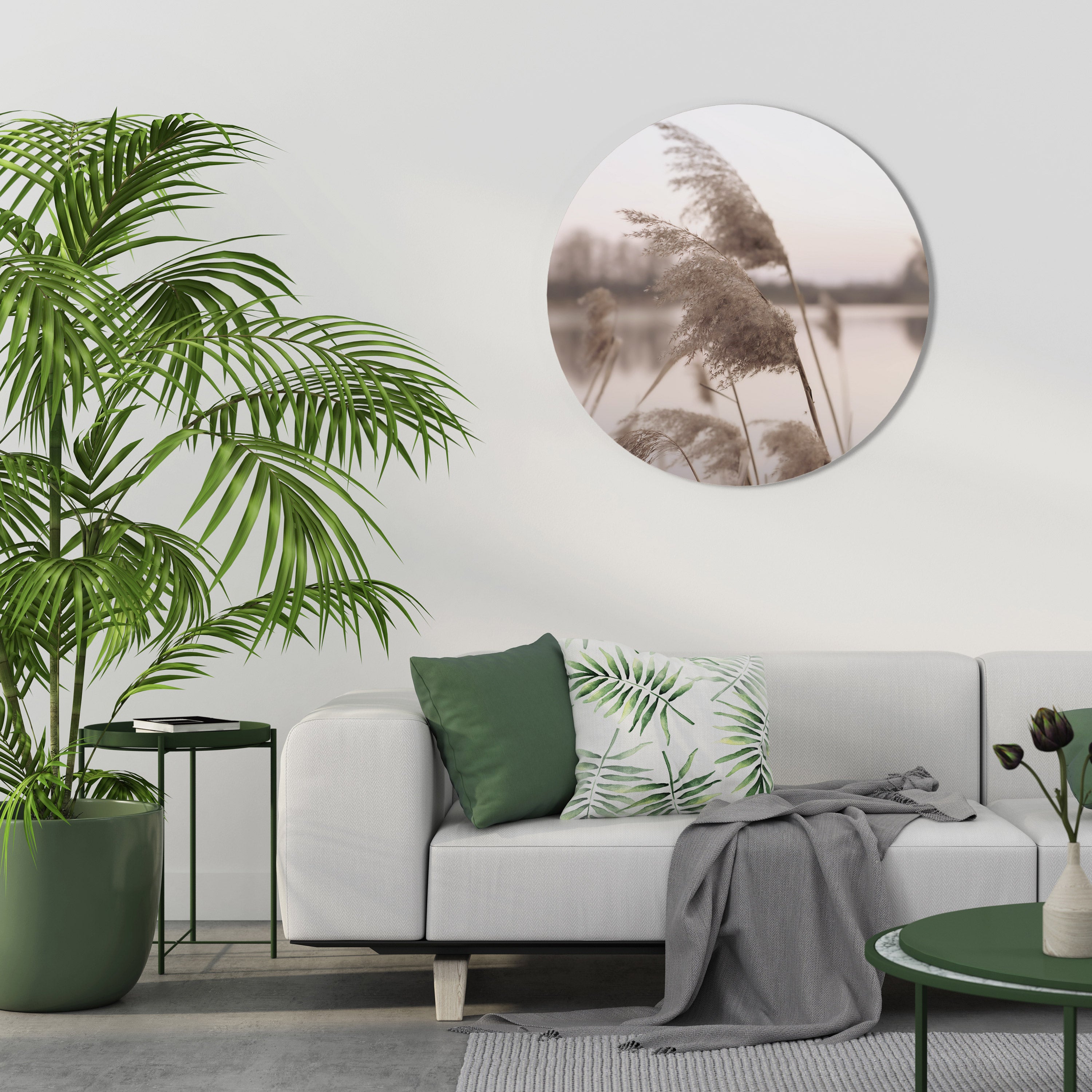 GENTLE BREEZE Round Wall Art