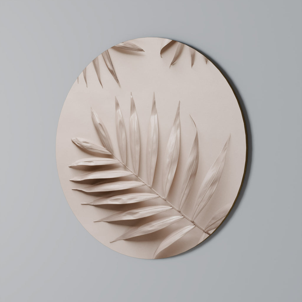PINK PALM DREAMS Round Wall Art