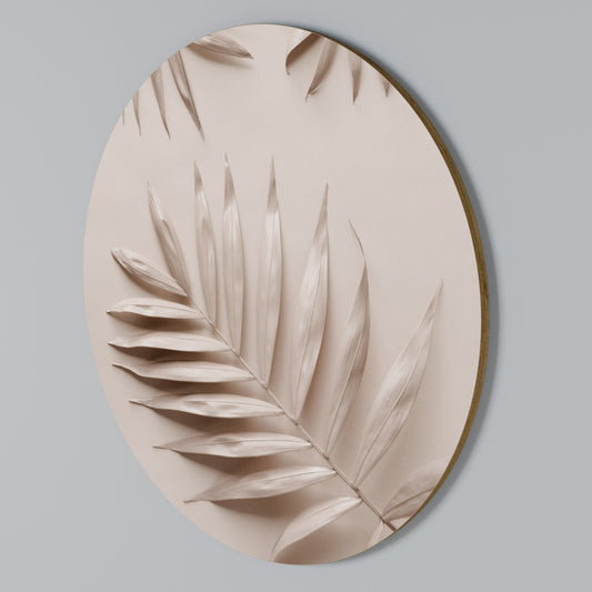 PINK PALM DREAMS Arte de pared redondo
