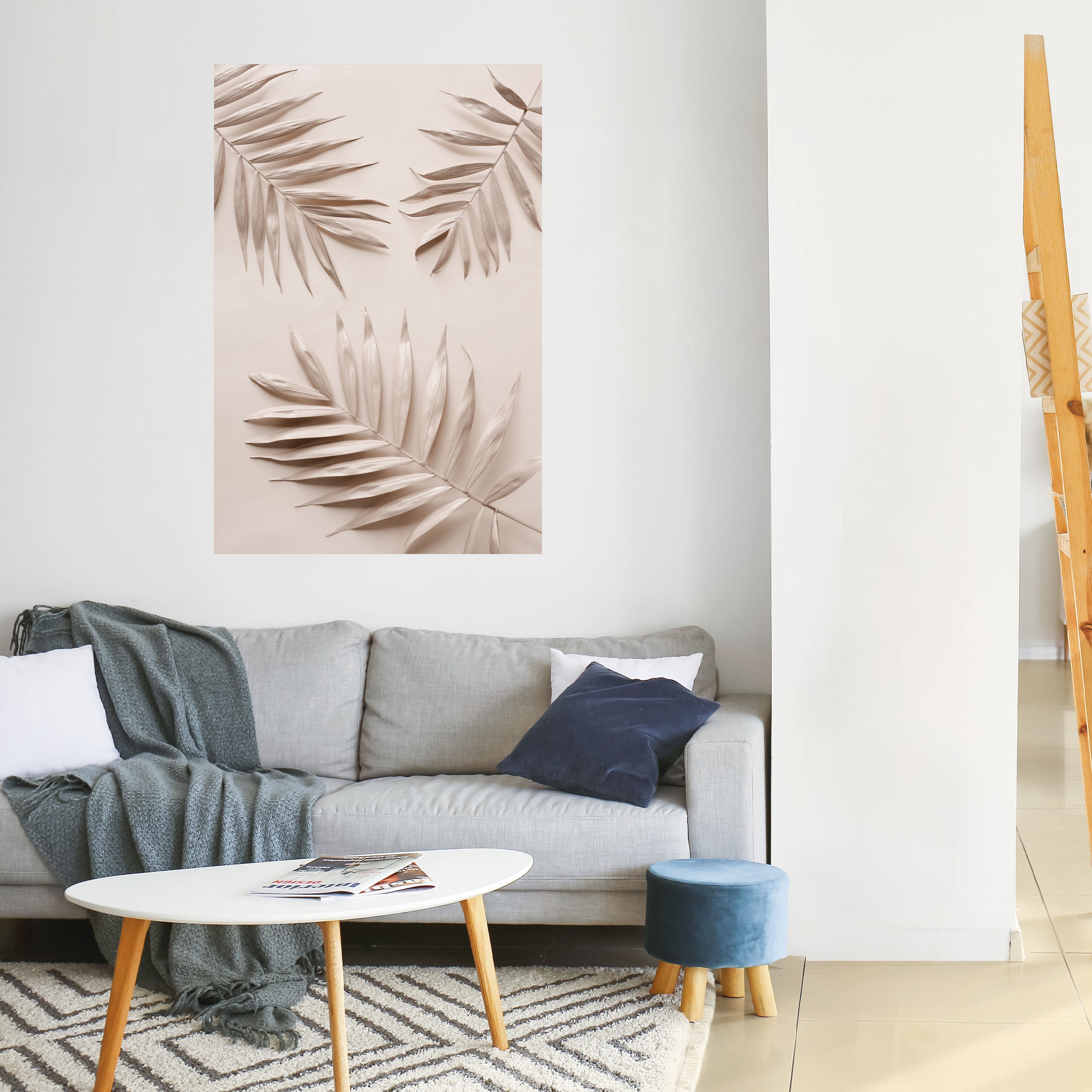 PINK PALM DREAMS Peel and Stick Vertical Poster