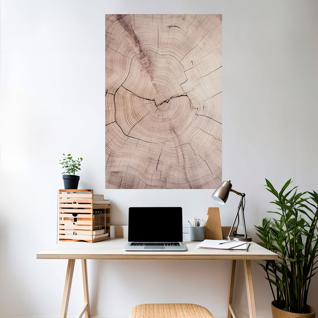 TIMEWORN RHYTHM Peel and Stick Vertical Poster