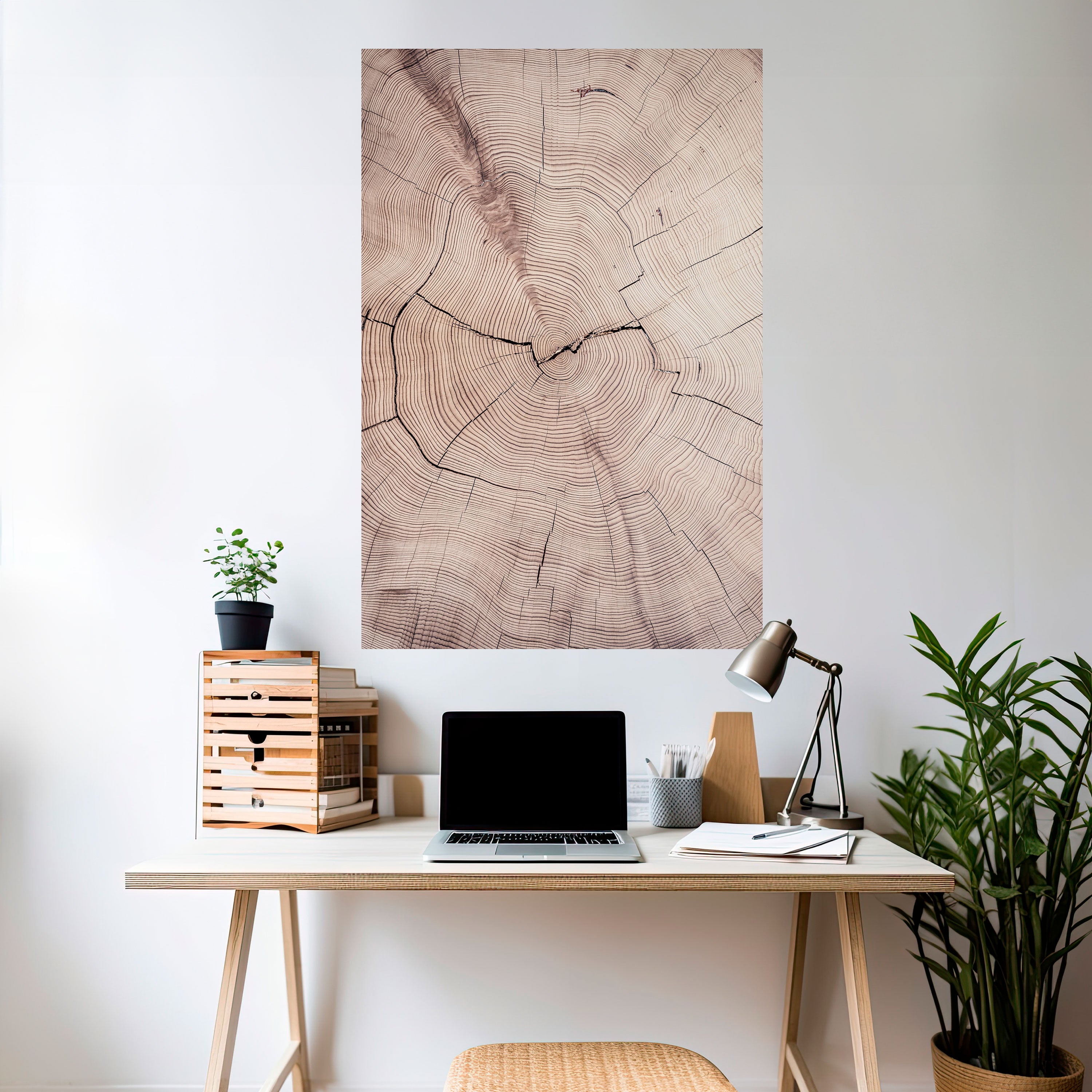TIMEWORN RHYTHM Peel and Stick Vertical Poster