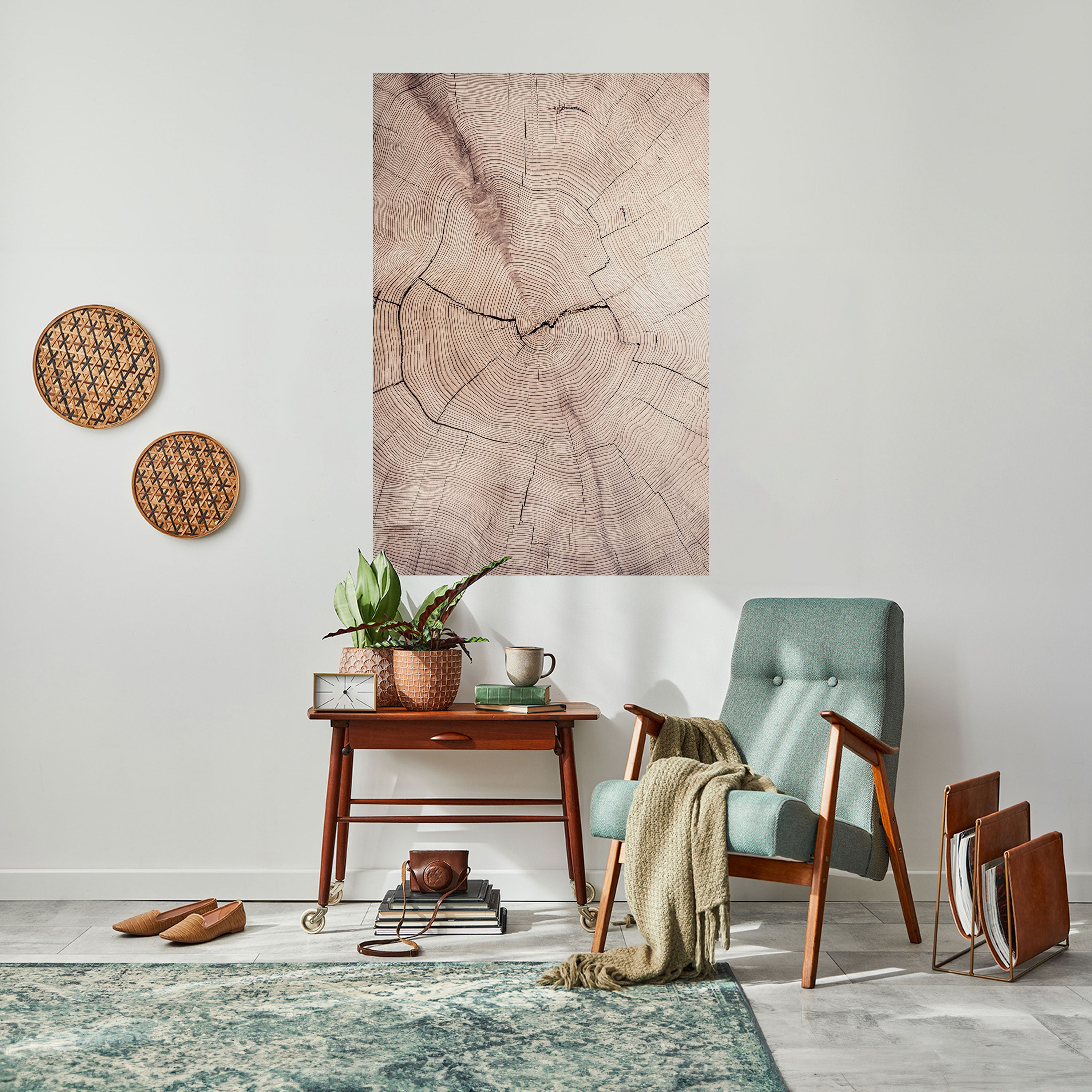 TIMEWORN RHYTHM Peel and Stick Vertical Poster