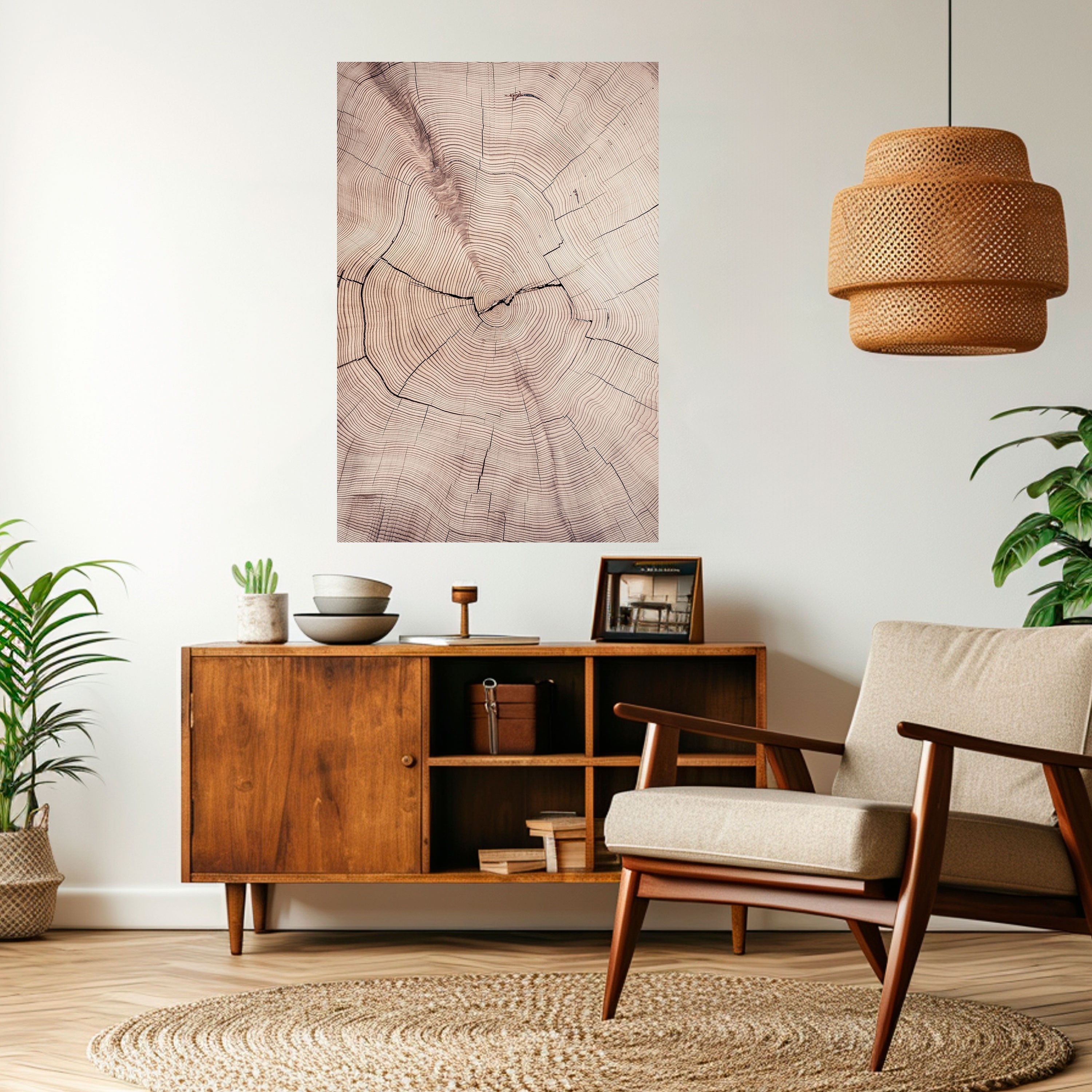 TIMEWORN RHYTHM Peel and Stick Vertical Poster