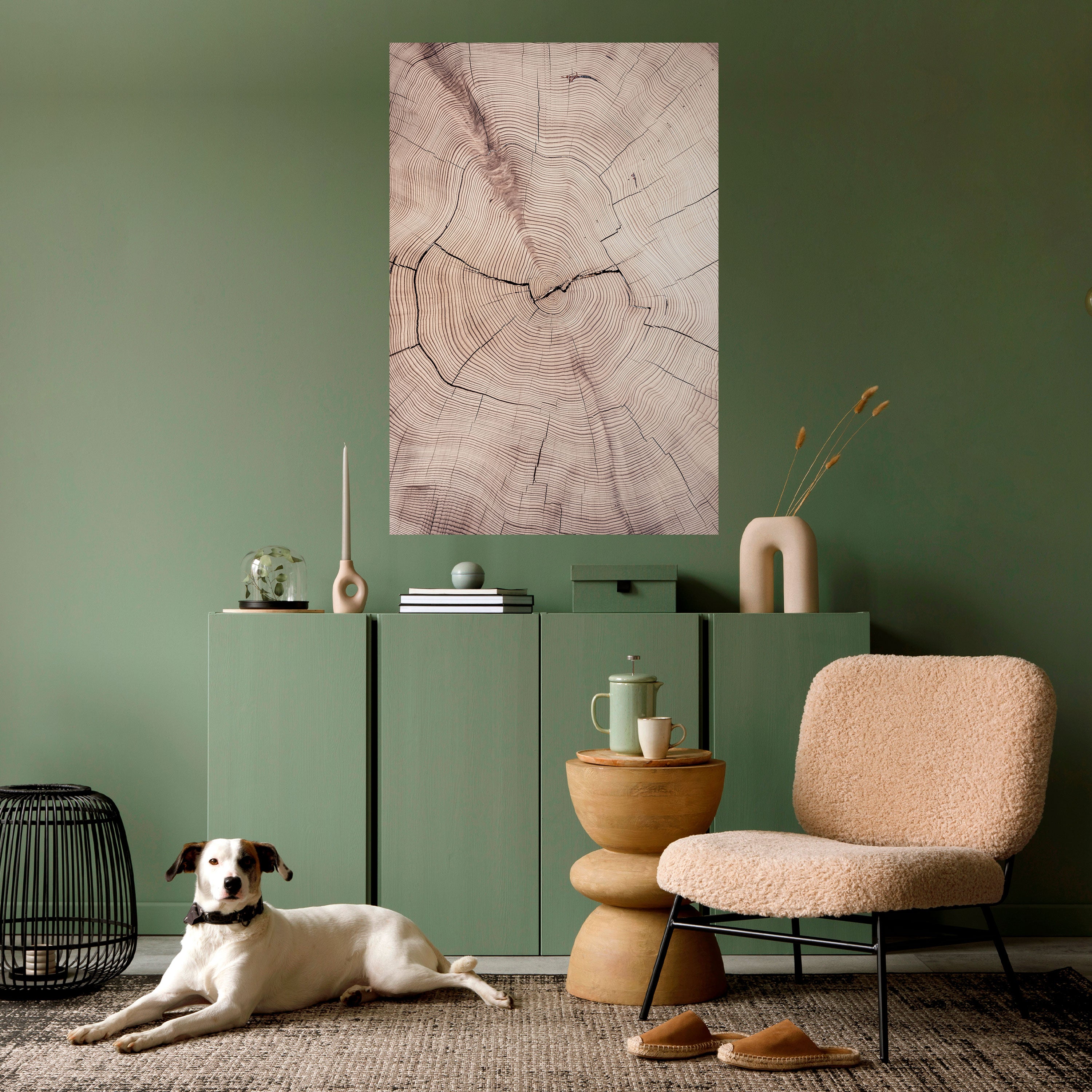 TIMEWORN RHYTHM Peel and Stick Vertical Poster