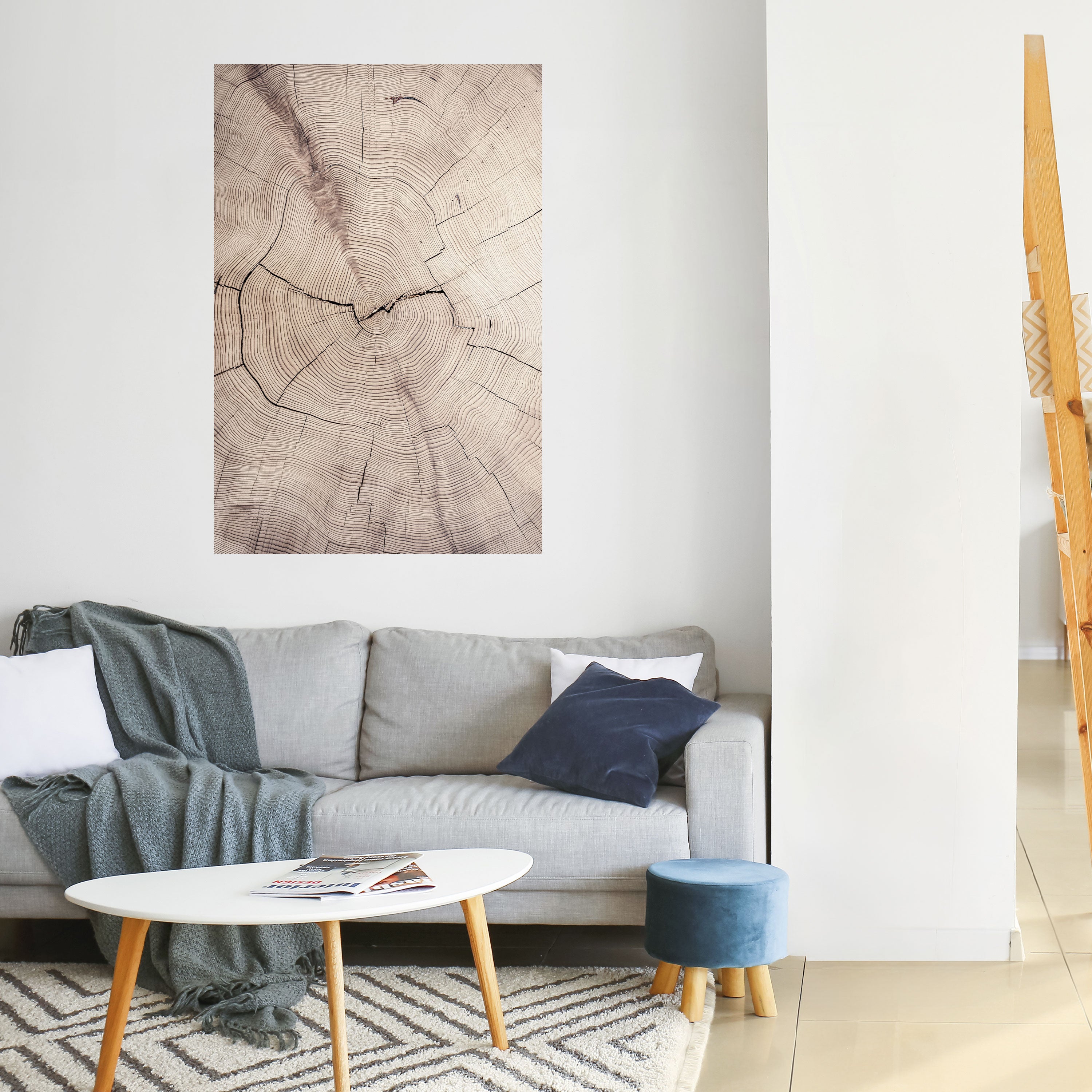 TIMEWORN RHYTHM Peel and Stick Vertical Poster