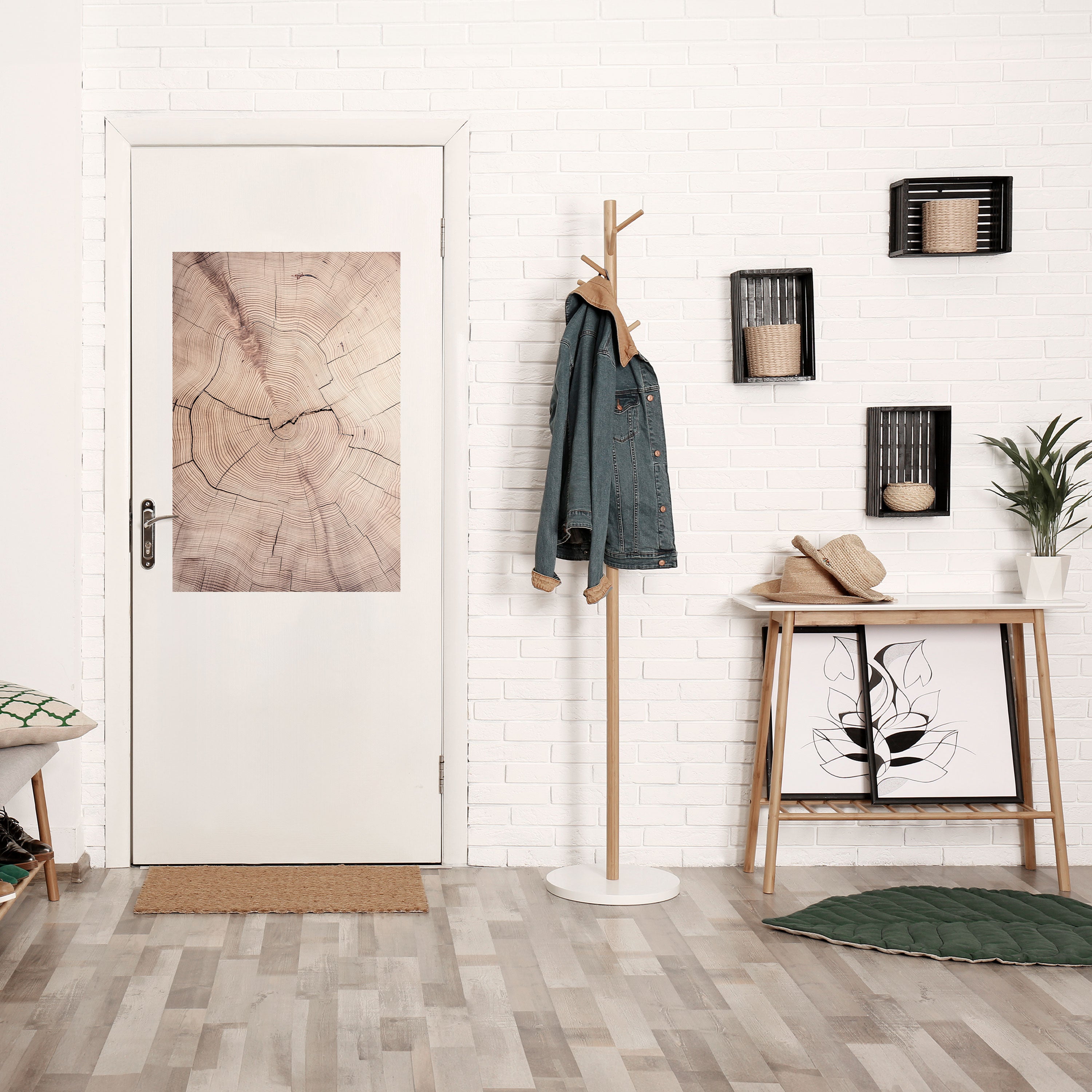 TIMEWORN RHYTHM Peel and Stick Vertical Poster