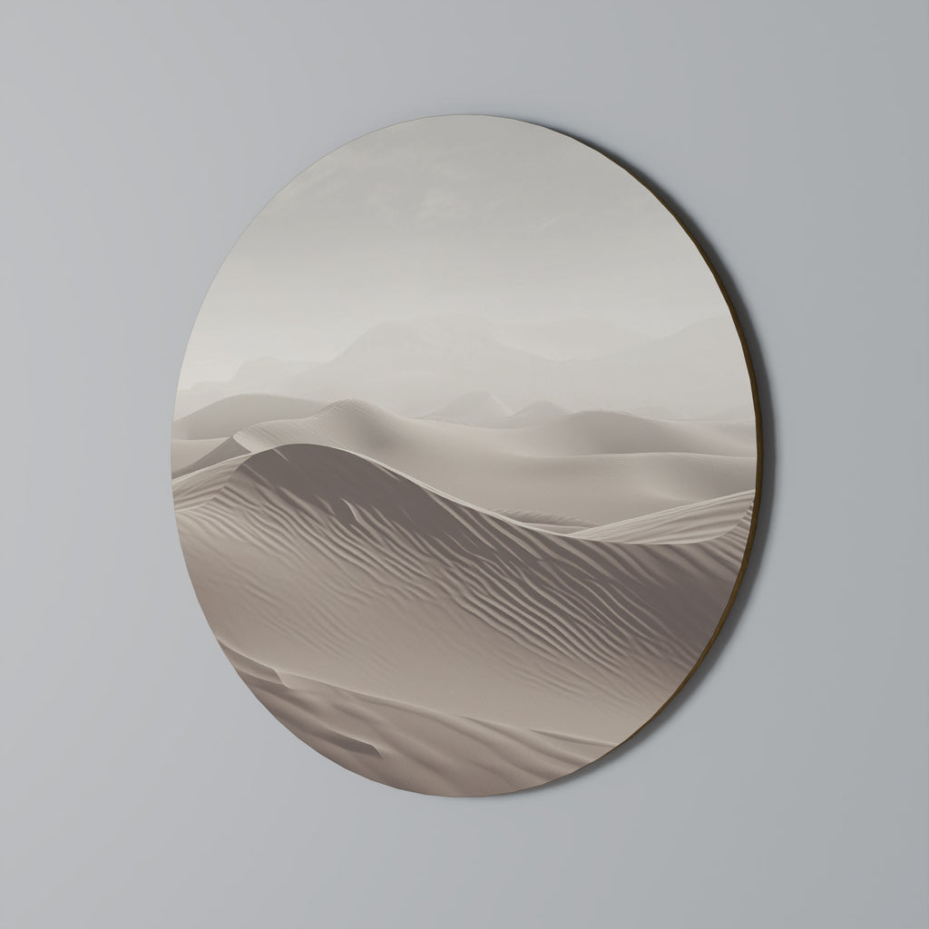 ECHOES OF DUNES Round Wall Art