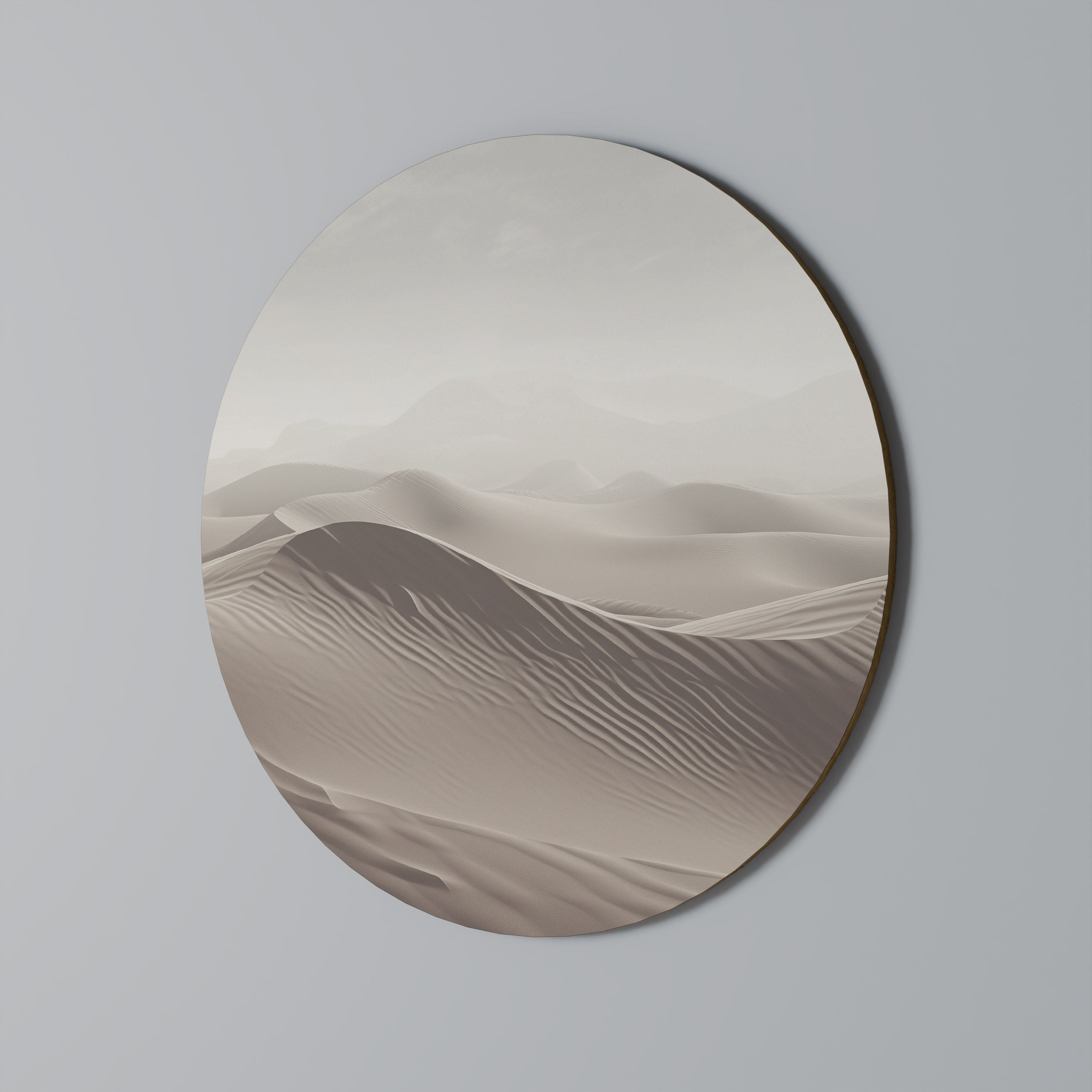 ECHOES OF DUNES Round Wall Art