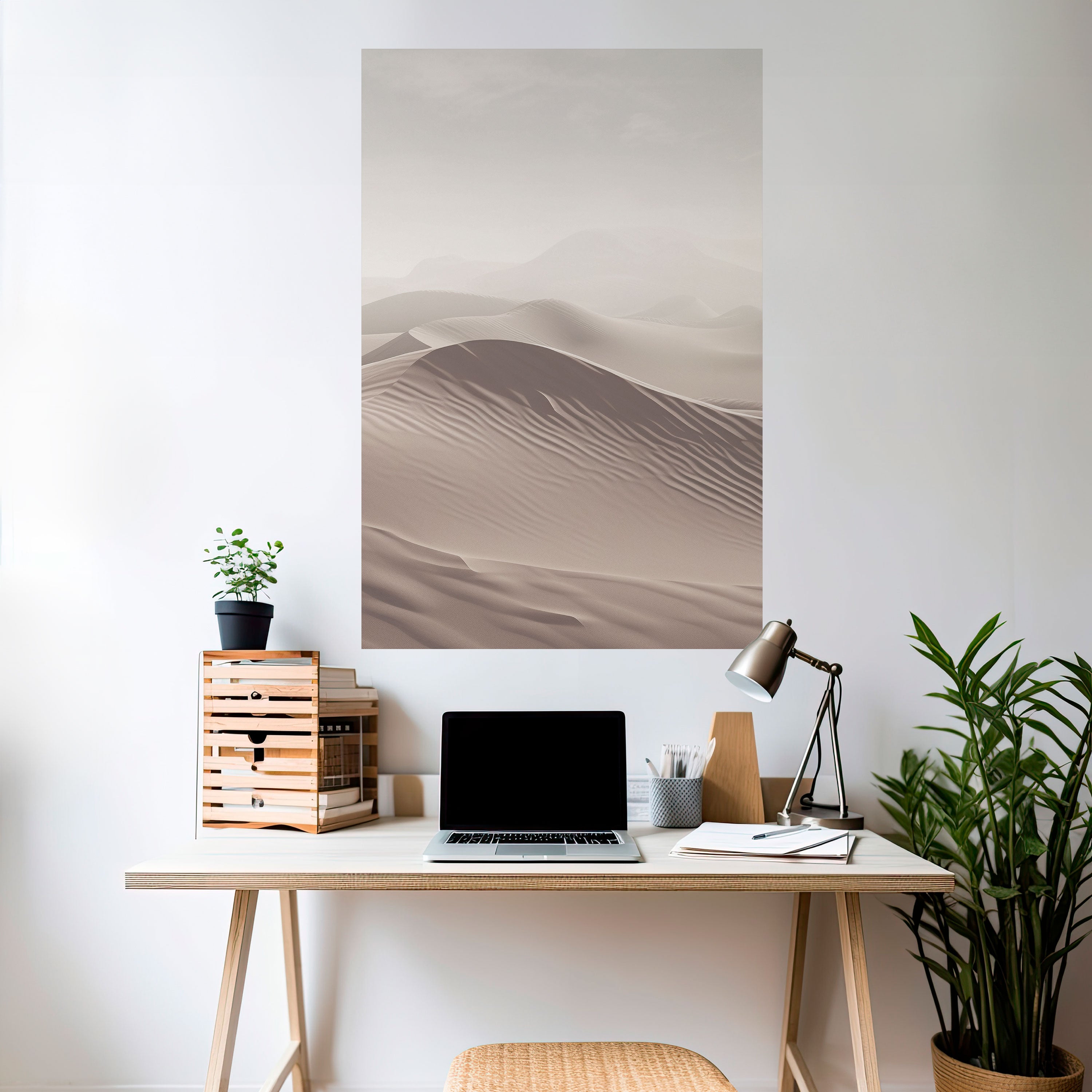 ECHOES OF DUNES Peel and Stick Vertical Poster