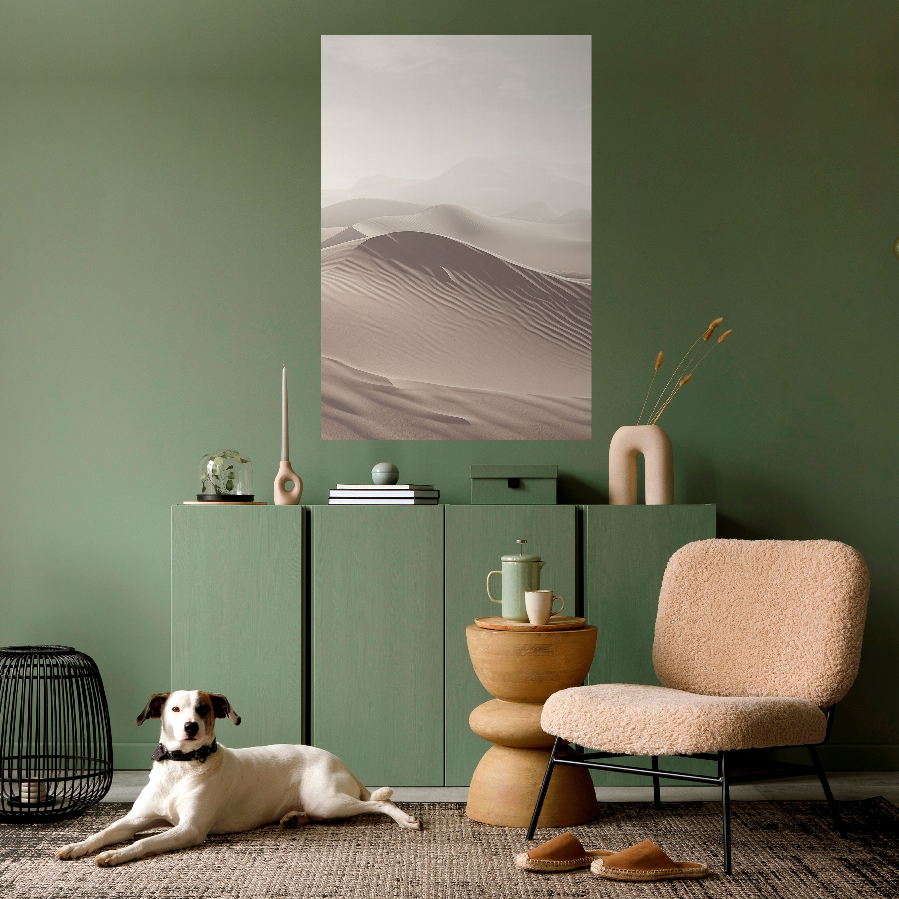 ECHOES OF DUNES Peel and Stick Vertical Poster