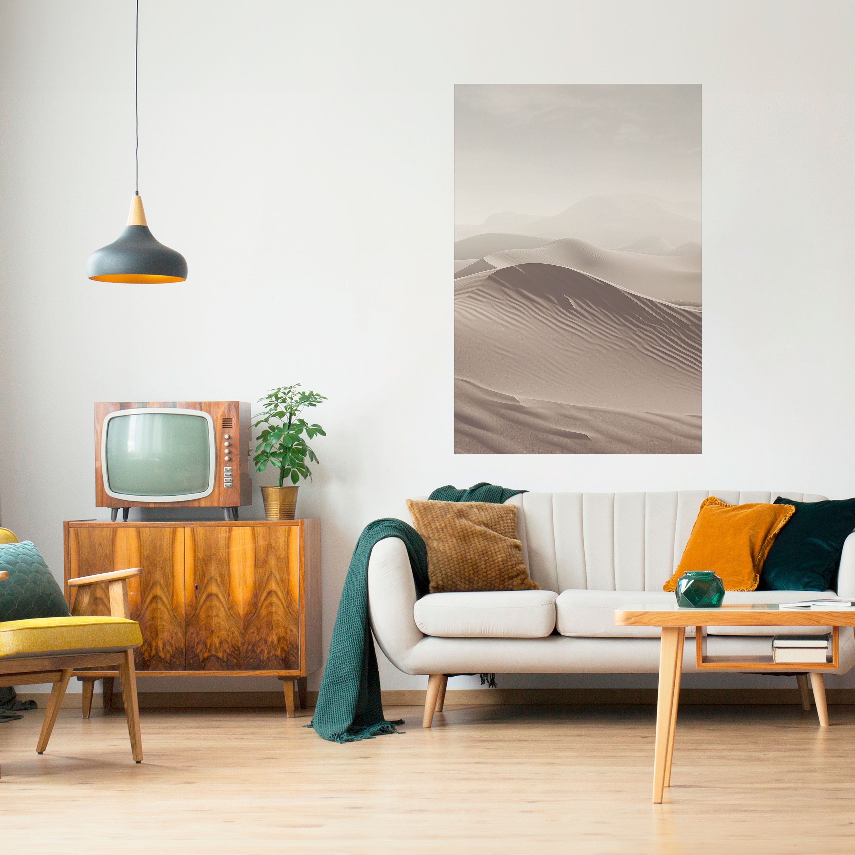 ECHOES OF DUNES Peel and Stick Vertical Poster