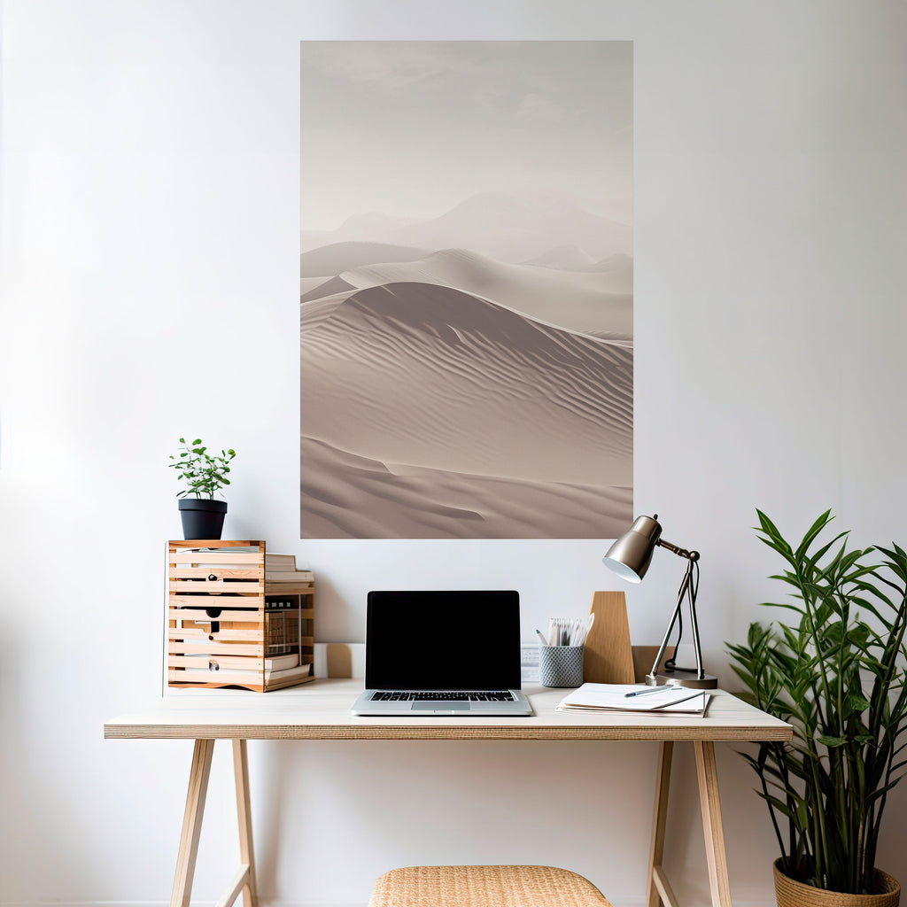 ECHOES OF DUNES Peel and Stick Vertical Poster
