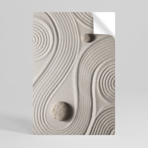 SANDSWIRL SERENITY Peel and Stick Vertical Poster