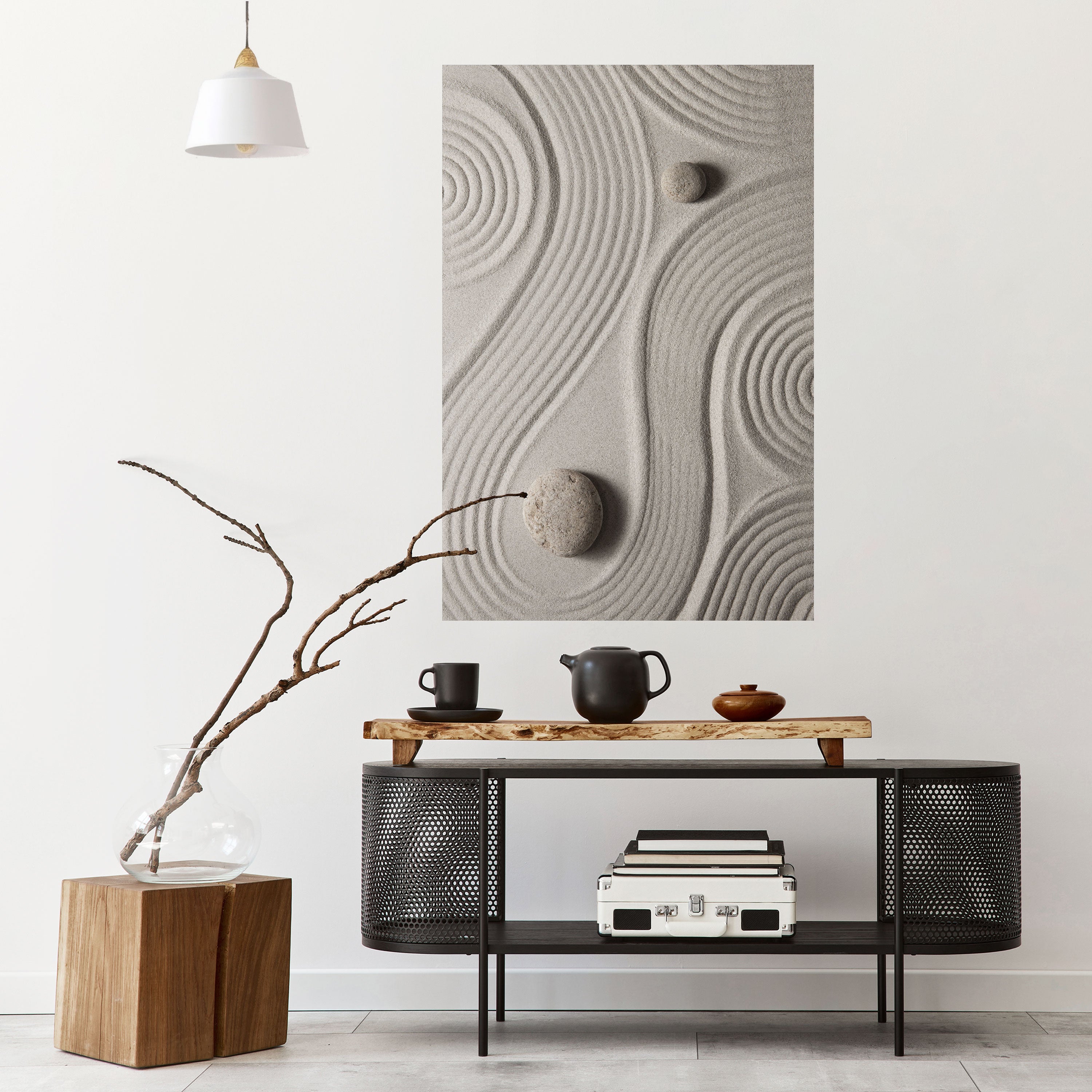 SANDSWIRL SERENITY Peel and Stick Vertical Poster