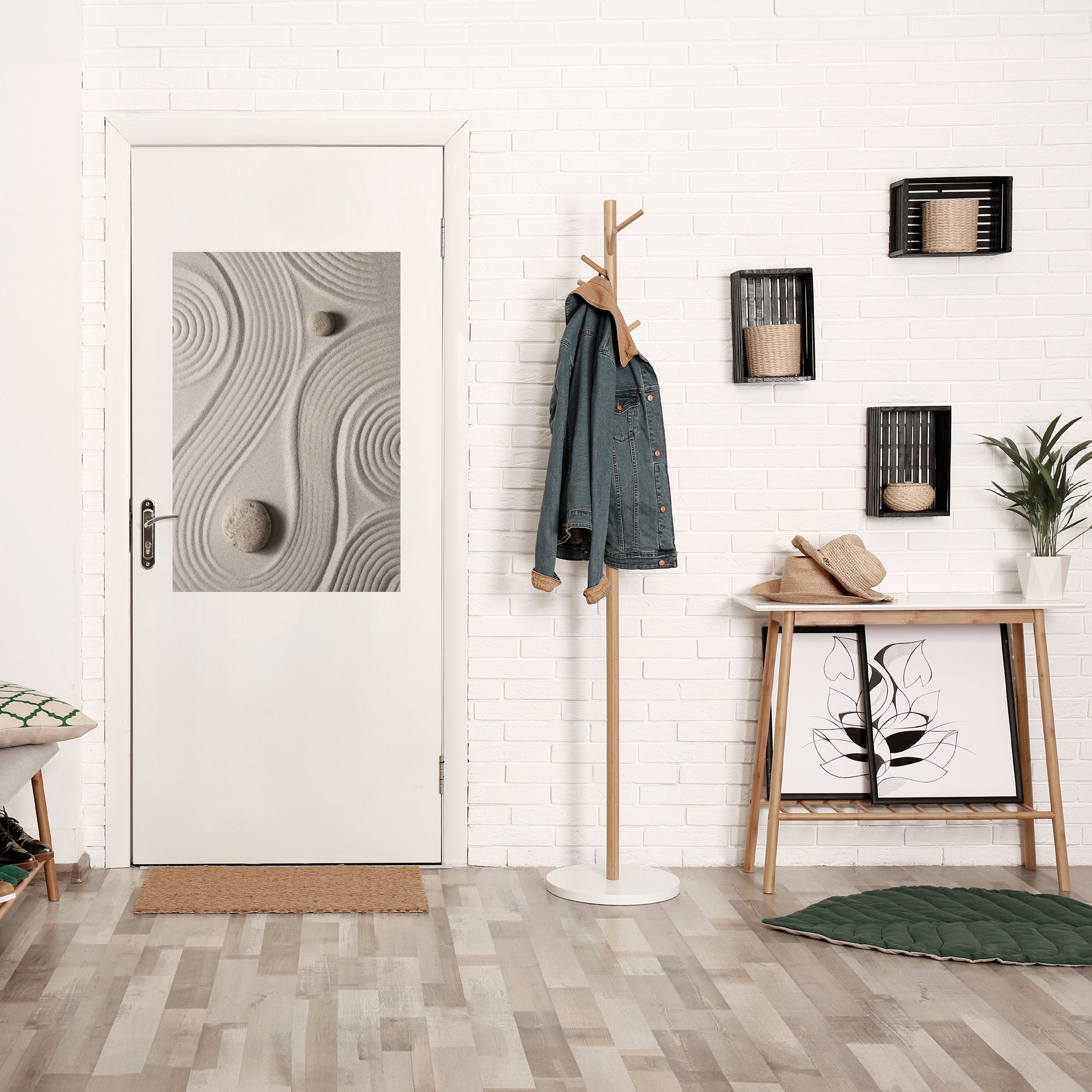 SANDSWIRL SERENITY Peel and Stick Vertical Poster