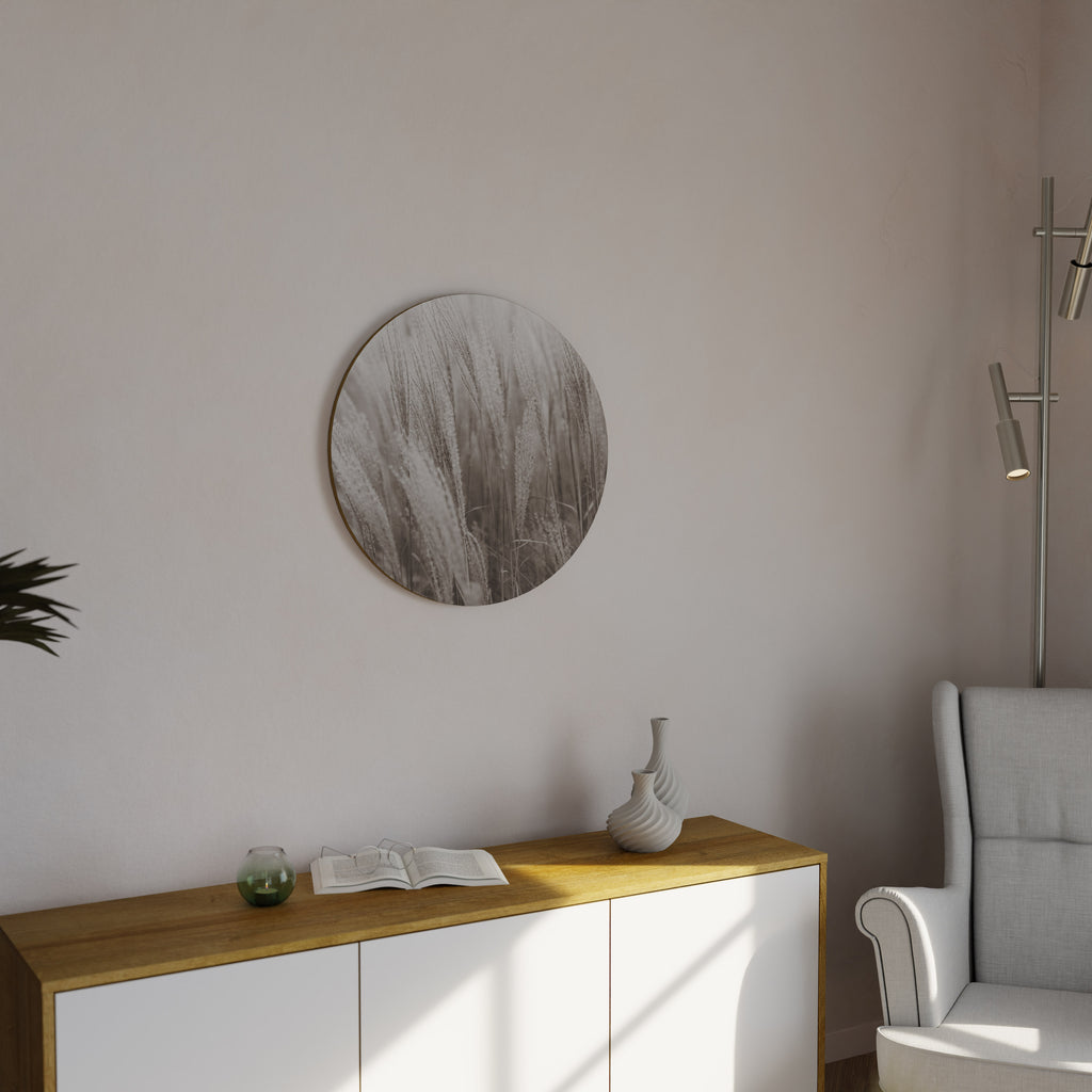 WHISPERS OF GRASS Round Wall Art