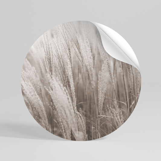 WHISPERS OF GRASS Vinilo adhesivo redondo
