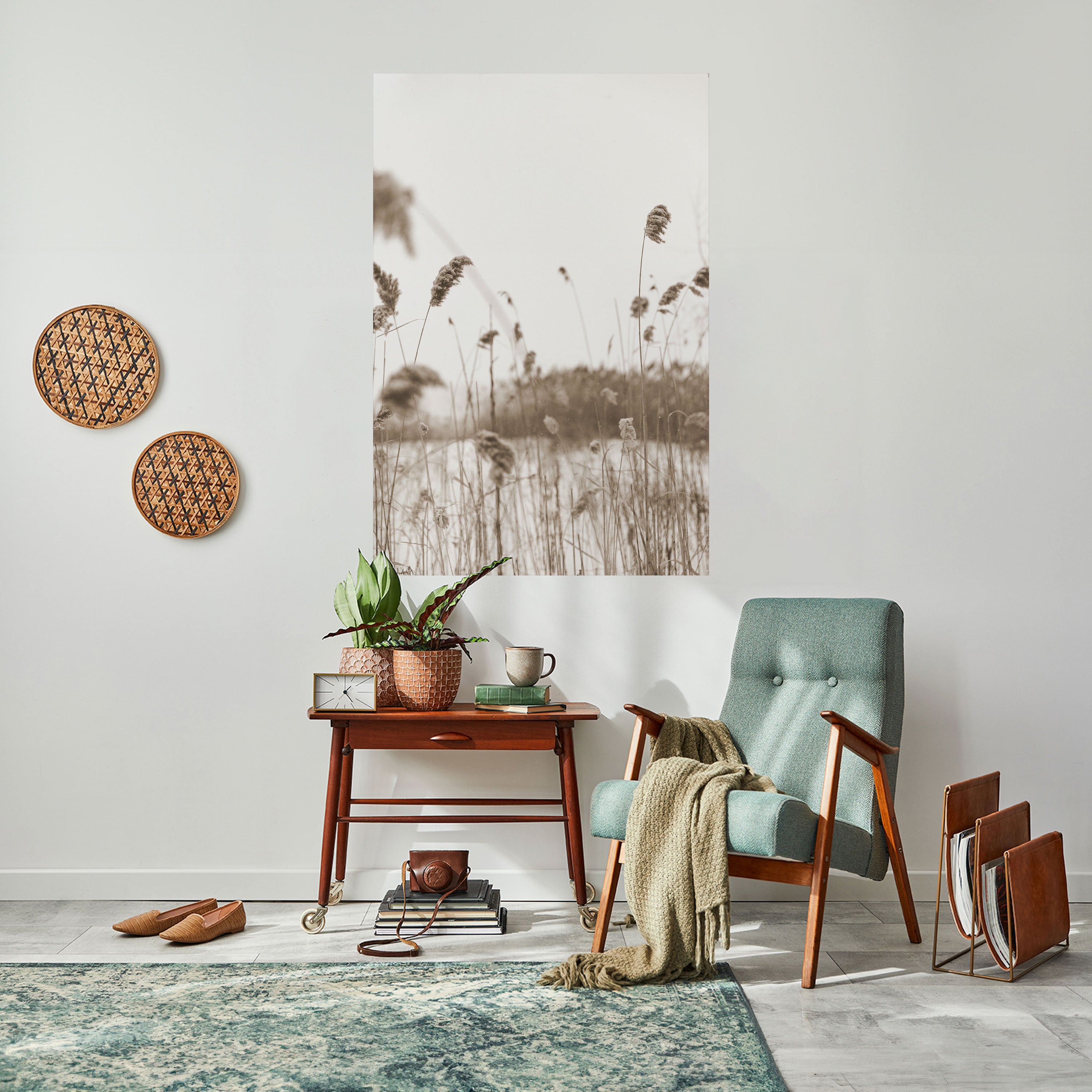 TIMELESS TUSSOCKS Peel and Stick Vertical Poster