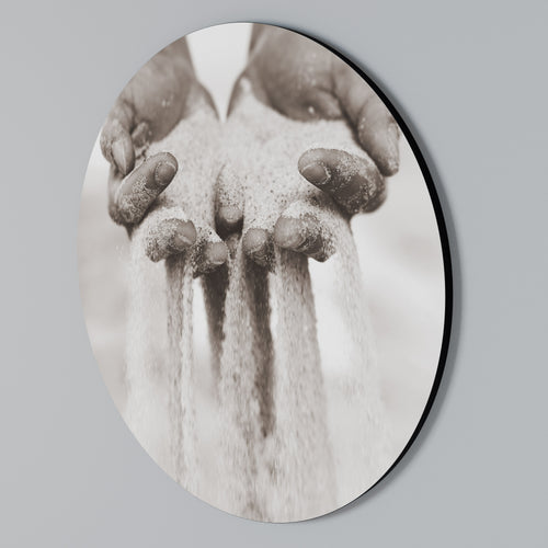 HANDS OF FATE Arte de pared redondo