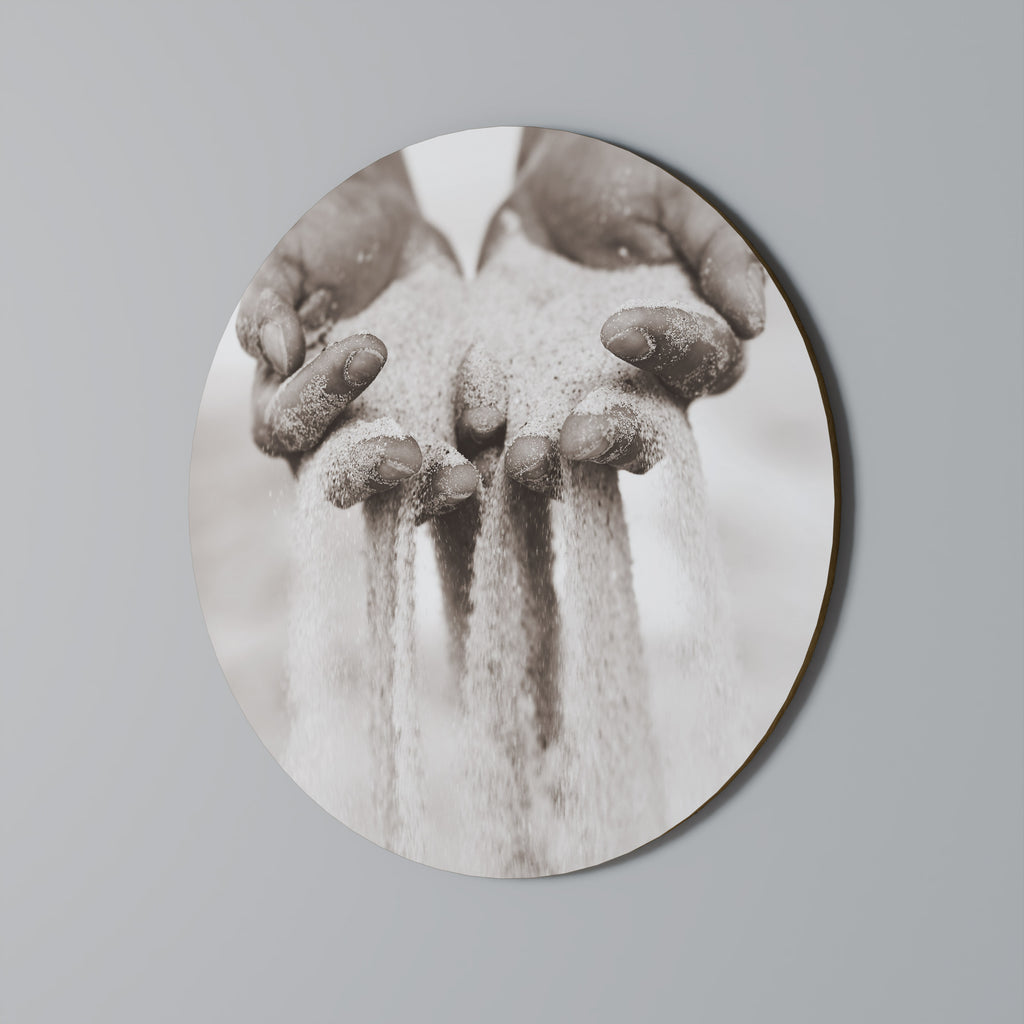 HANDS OF FATE Round Wall Art