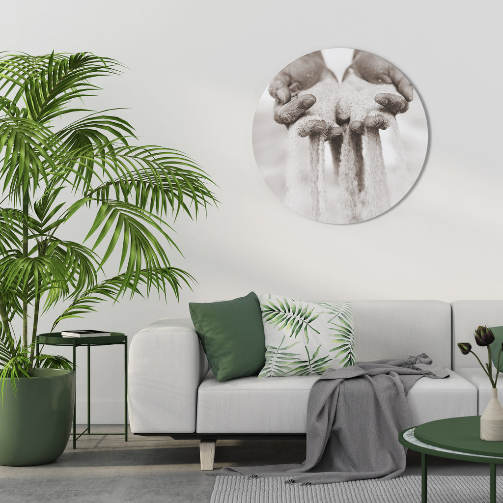 HANDS OF FATE Round Wall Art