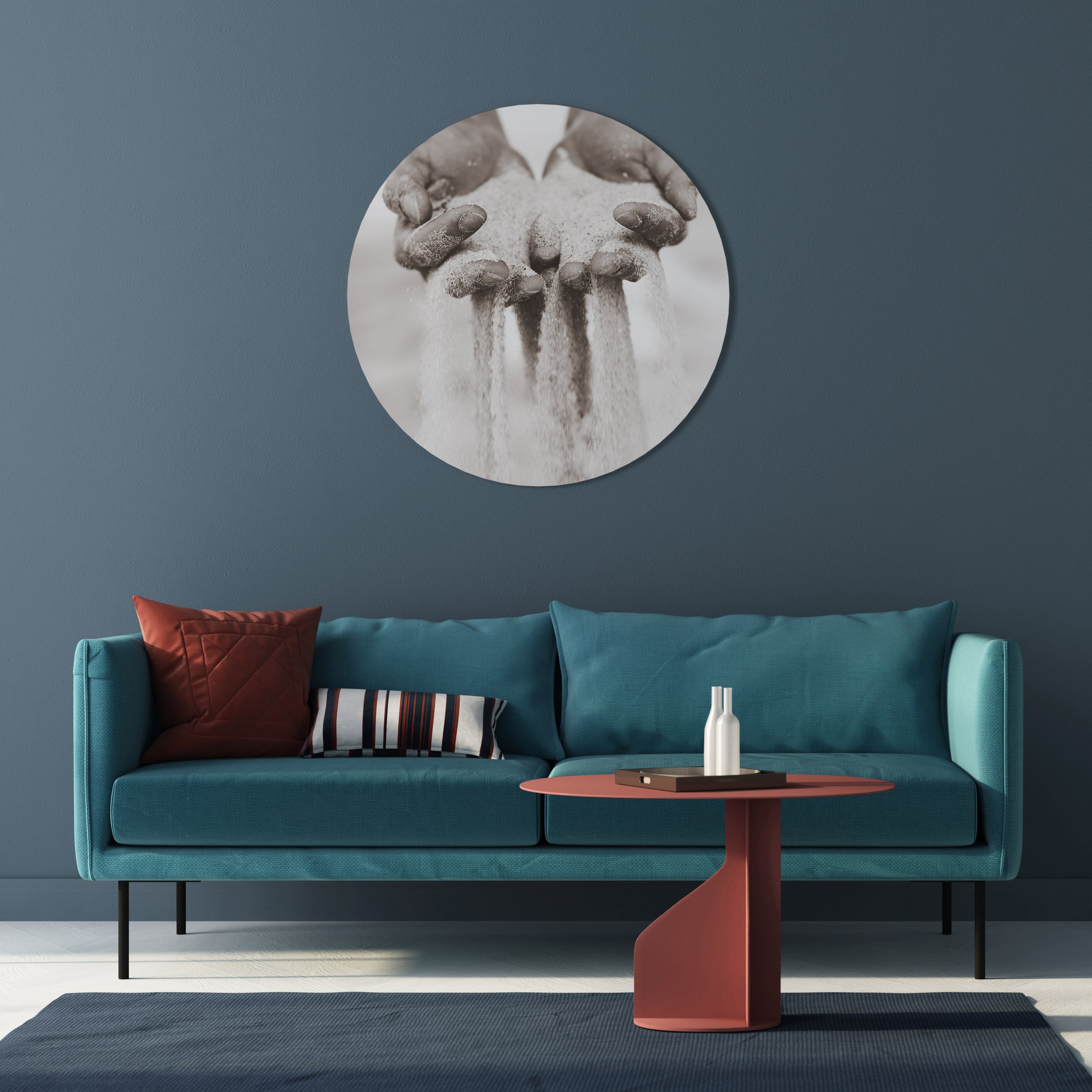 HANDS OF FATE Round Wall Art