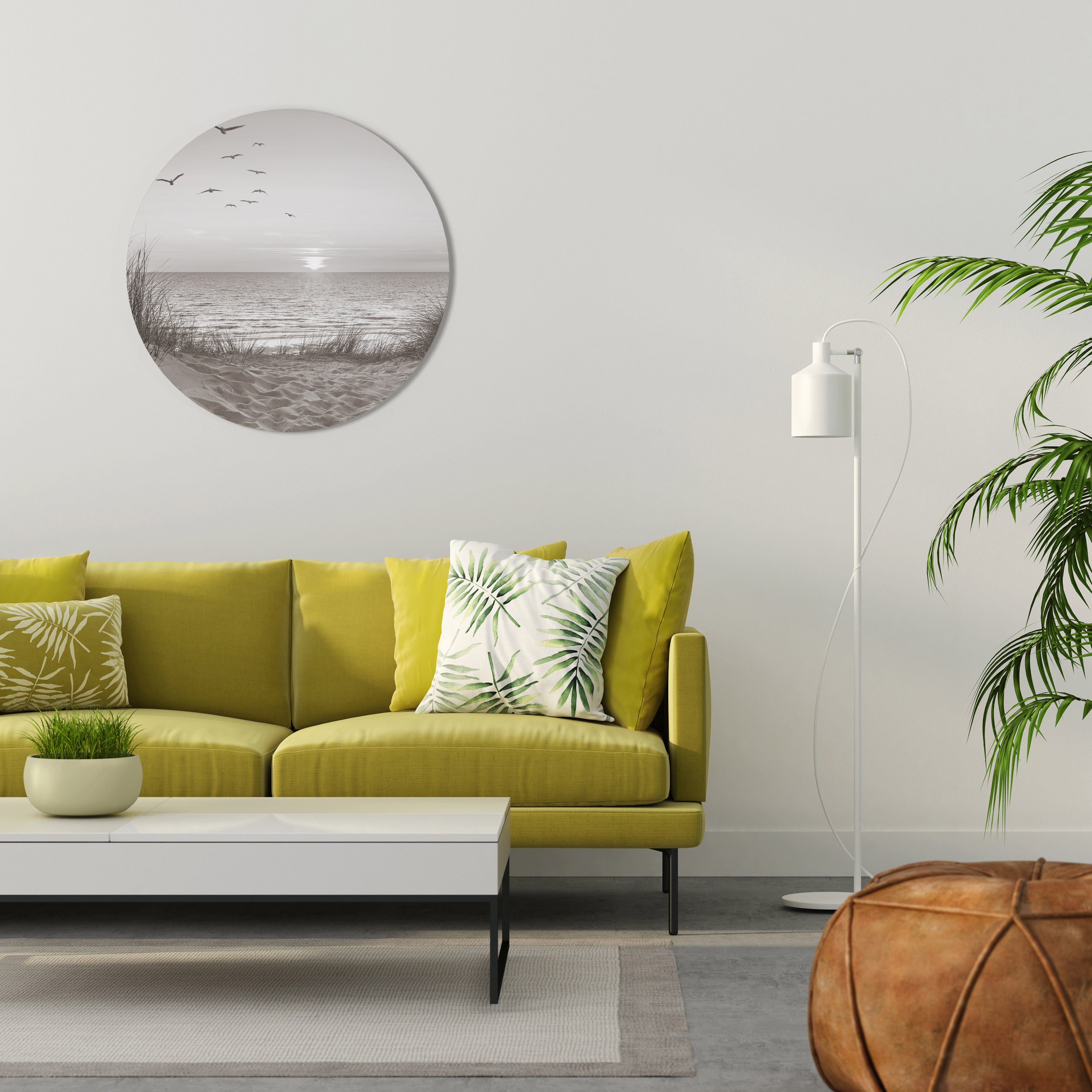 TIMELESS SEASCAPE Round Wall Art
