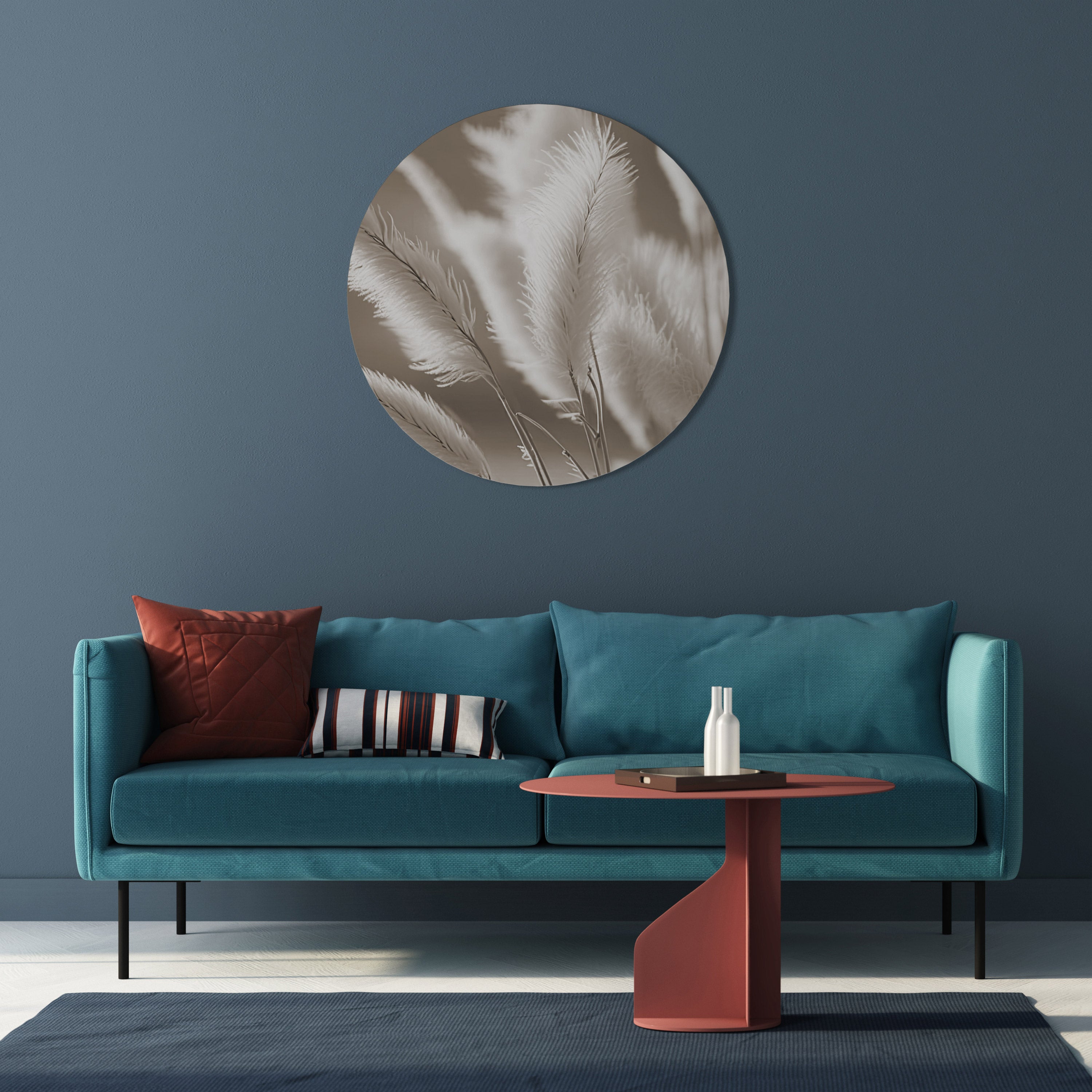 GENTLE WIND'S EMBRACE Round Wall Art