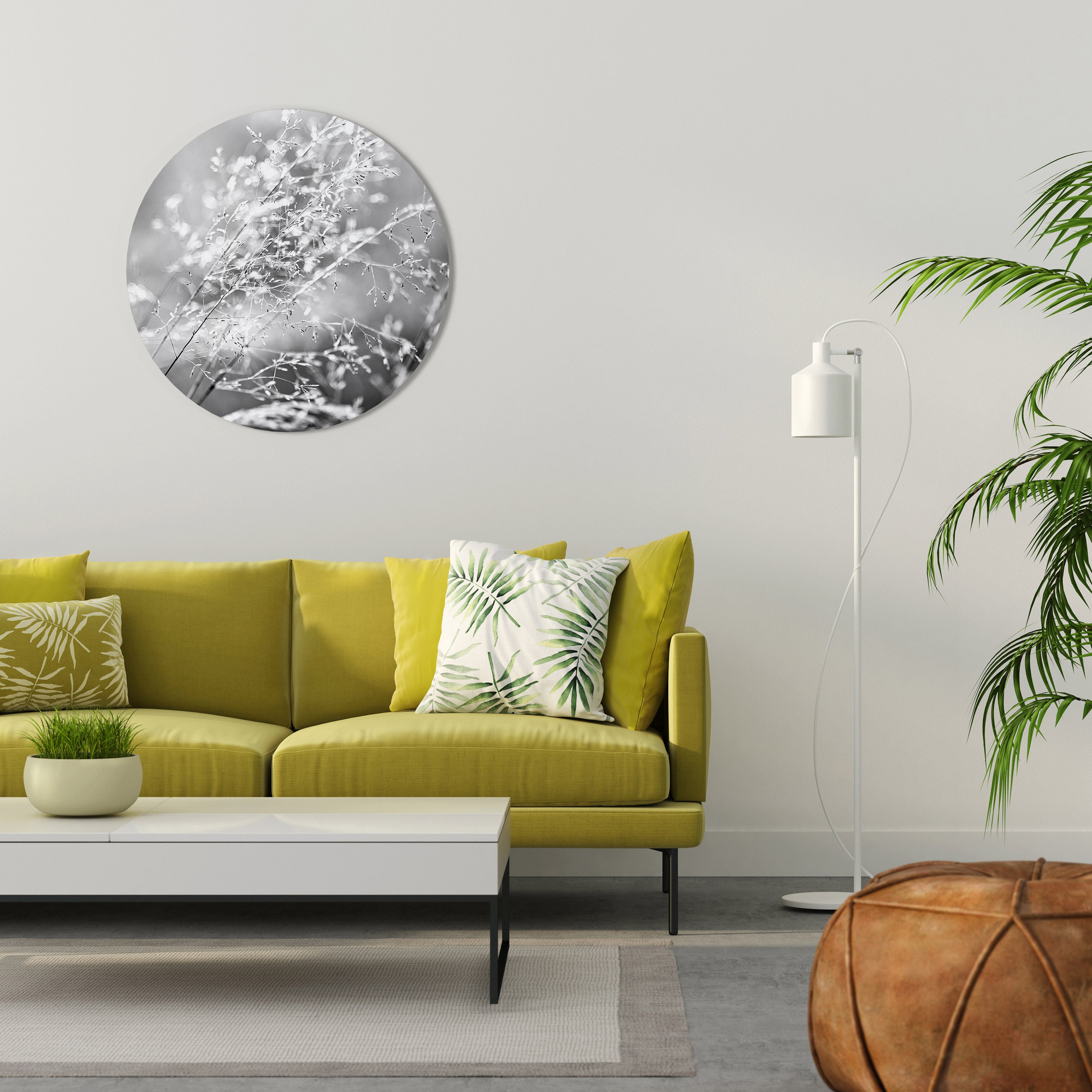 LIGHTSWEPT HARMONY Round Wall Art