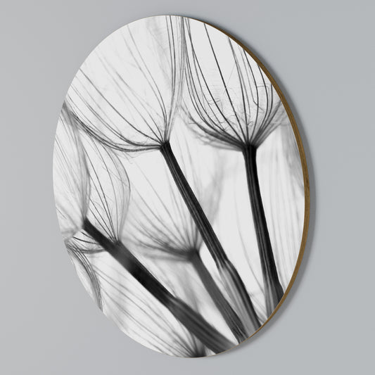 SILKEN FLIGHT Arte de pared redondo