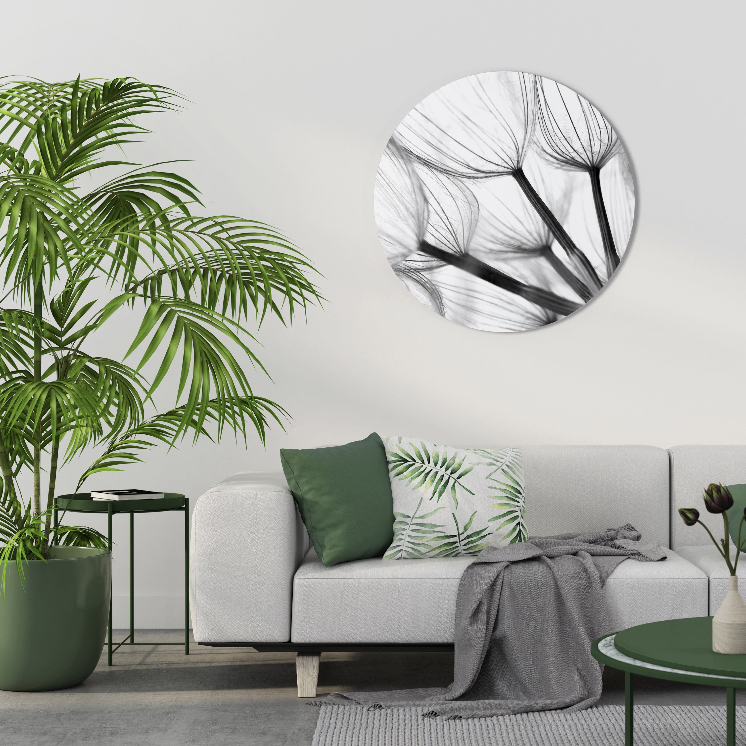 SILKEN FLIGHT Round Wall Art