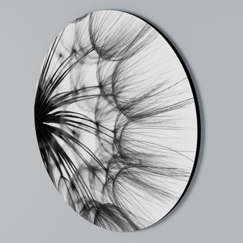 WHISPERING WILDFLOWER Arte de pared redondo