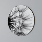 WHISPERING WILDFLOWER Decoración de Pared Redonda