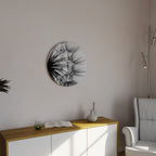 WHISPERING WILDFLOWER Decoración de Pared Redonda