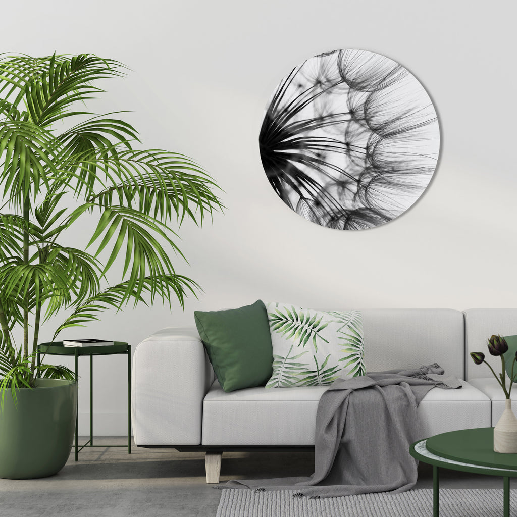 WHISPERING WILDFLOWER Round Wall Art
