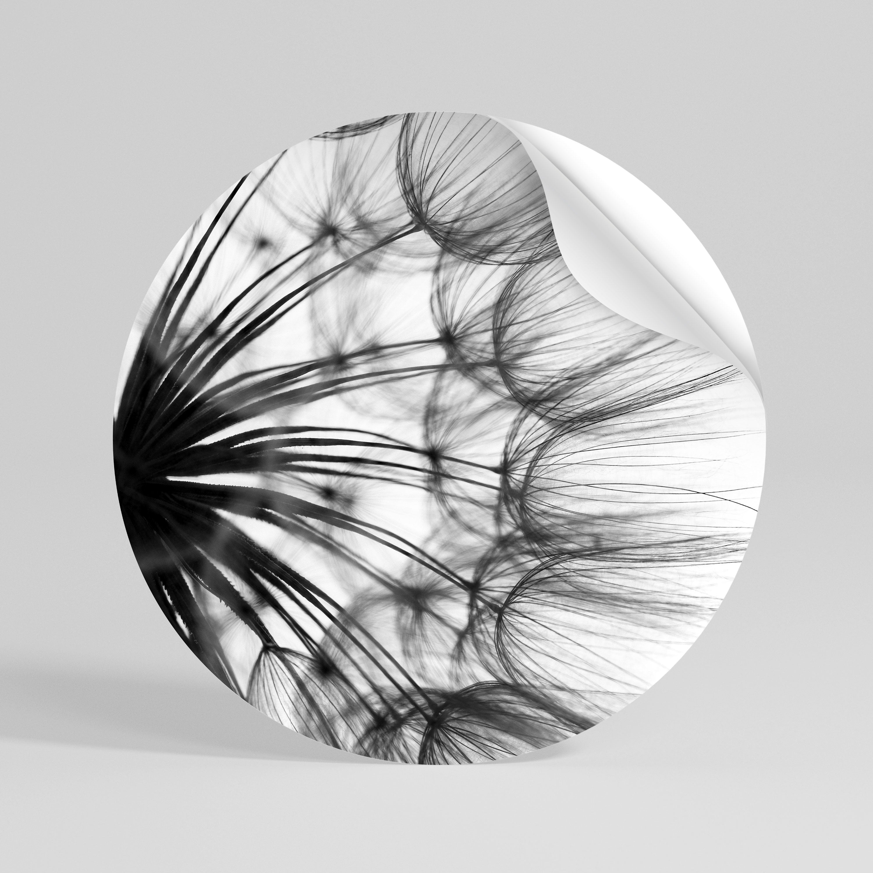 WHISPERING WILDFLOWER Peel and Stick Round Sticker