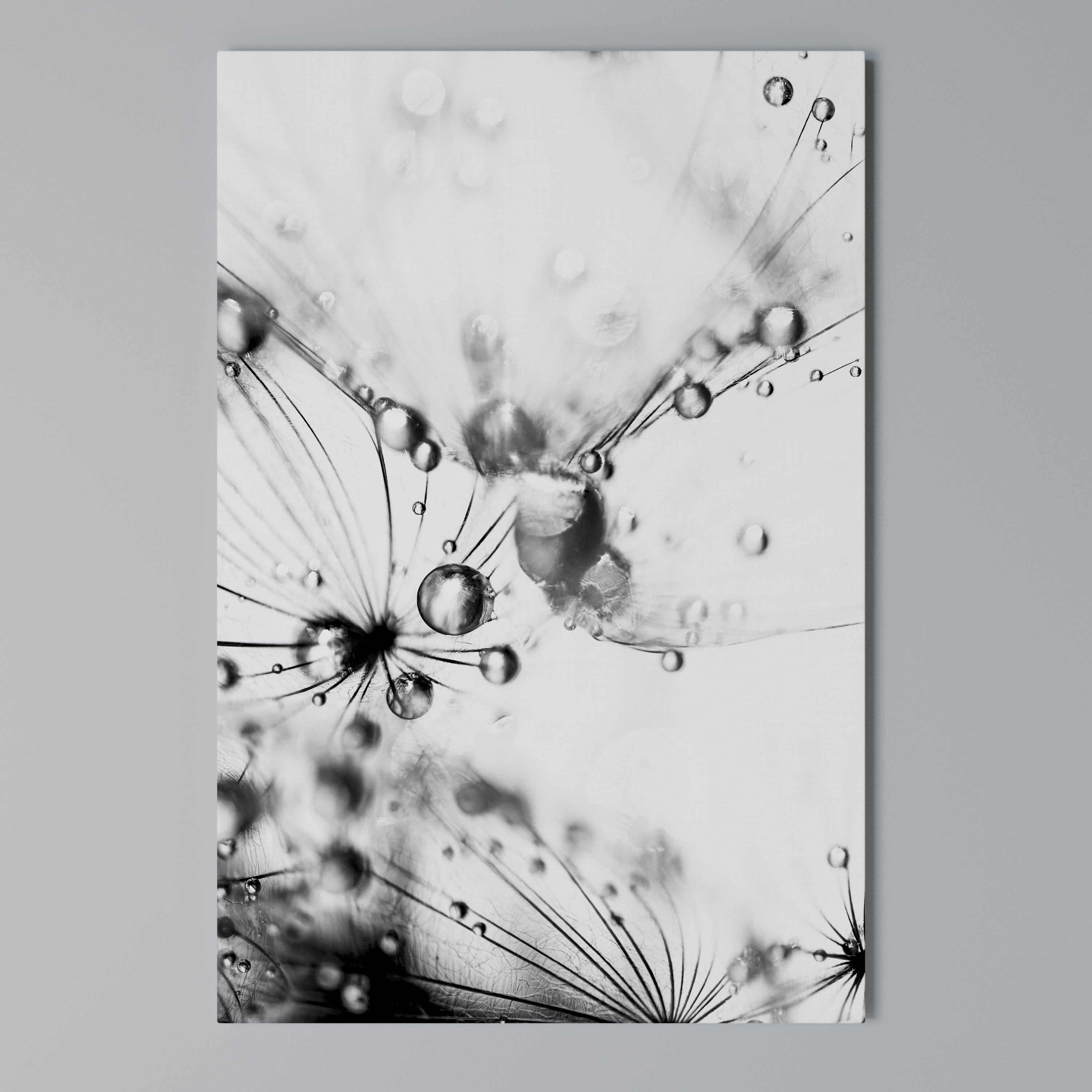 ELEGANT DROPLETS Vertical Canvas Print
