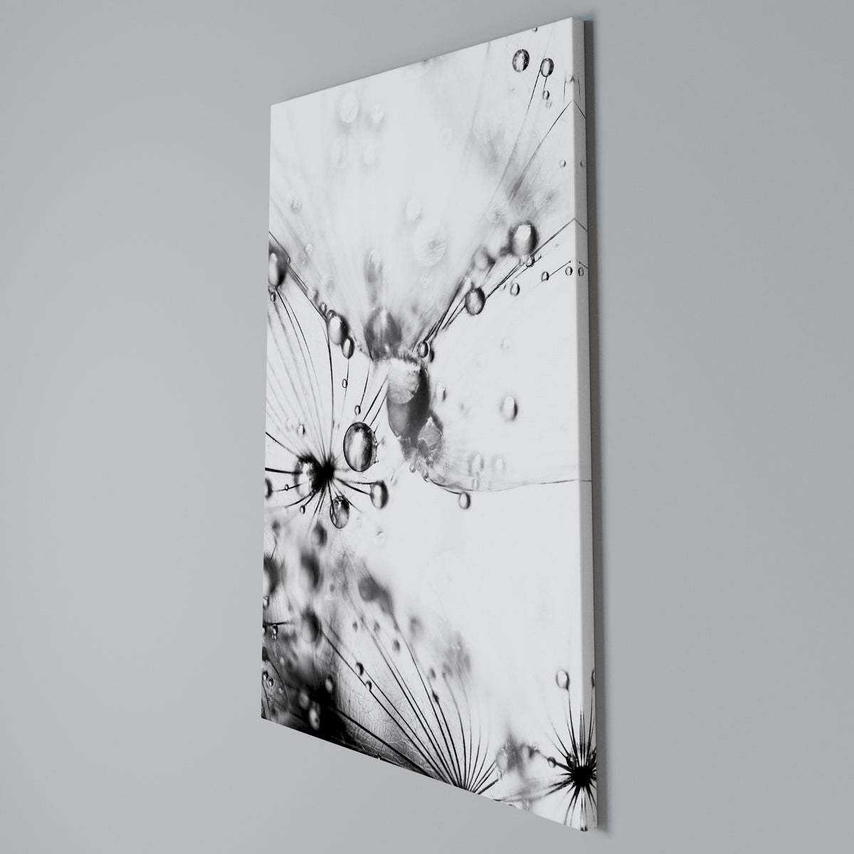ELEGANT DROPLETS Cuadro en lienzo vertical