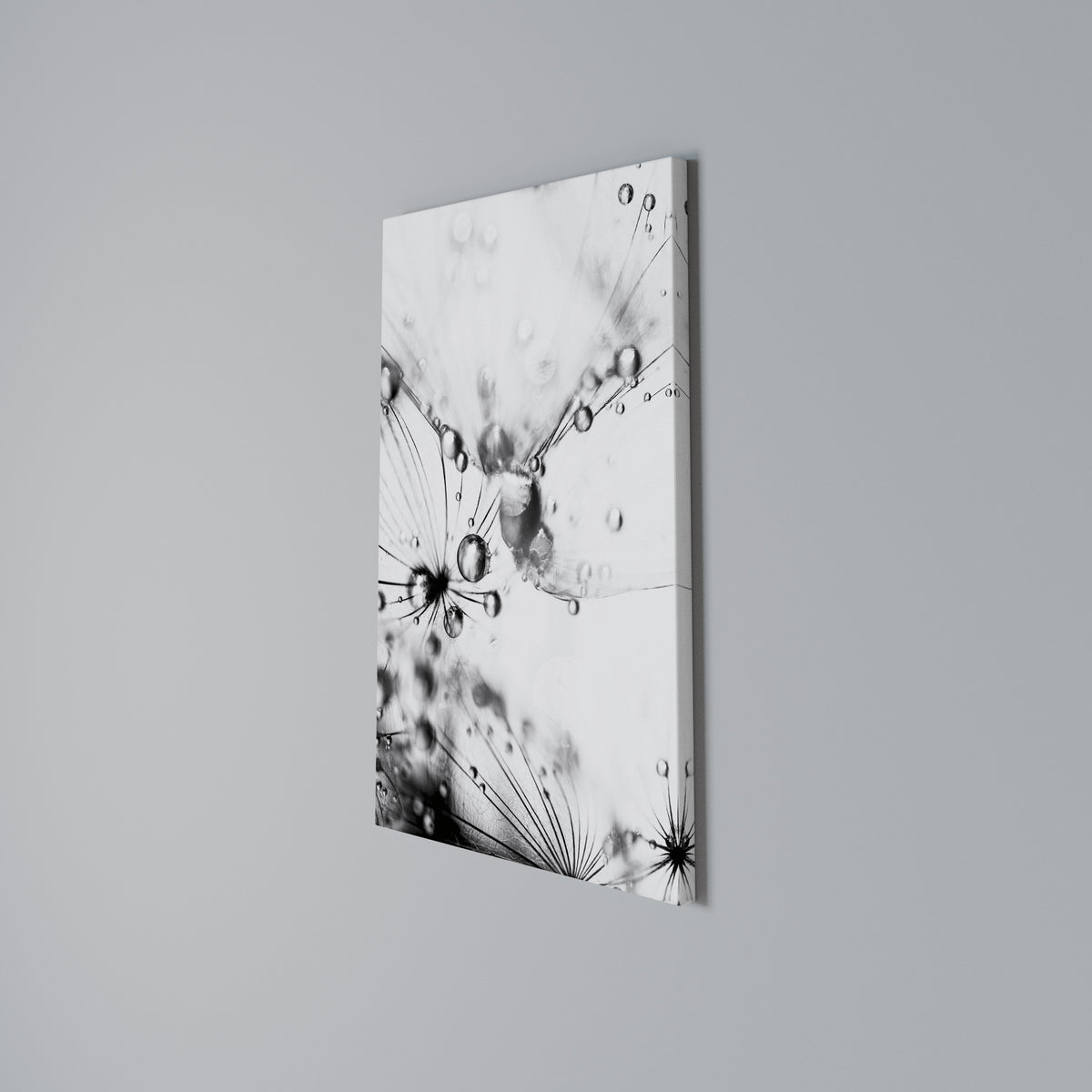 ELEGANT DROPLETS Cuadro en lienzo vertical